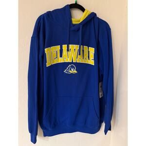 Delaware Blue Hens Men's Colosseum Hoodie w/Kanagroo Pockets Size XL-NWT